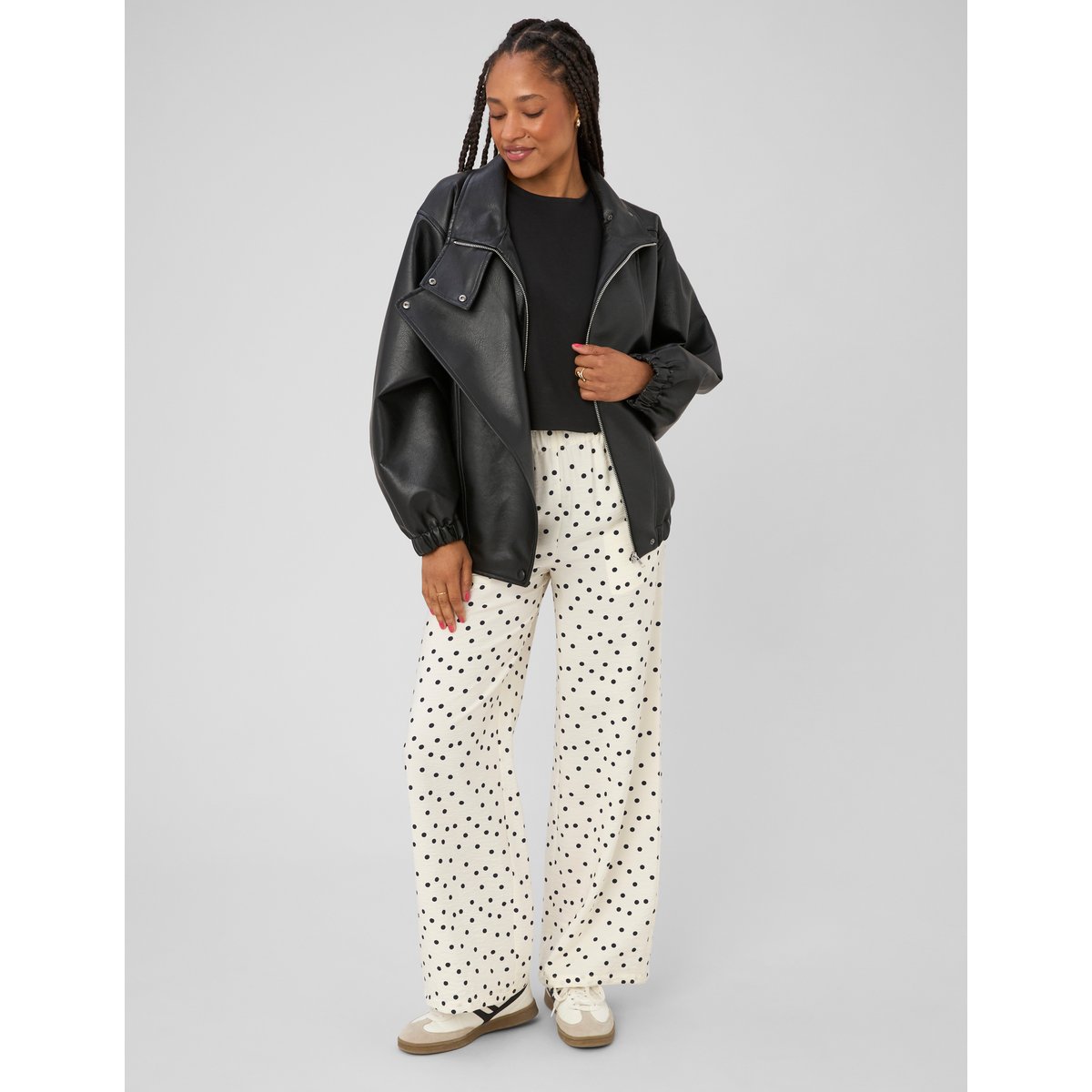 Veste tissu enduit noir, BZB