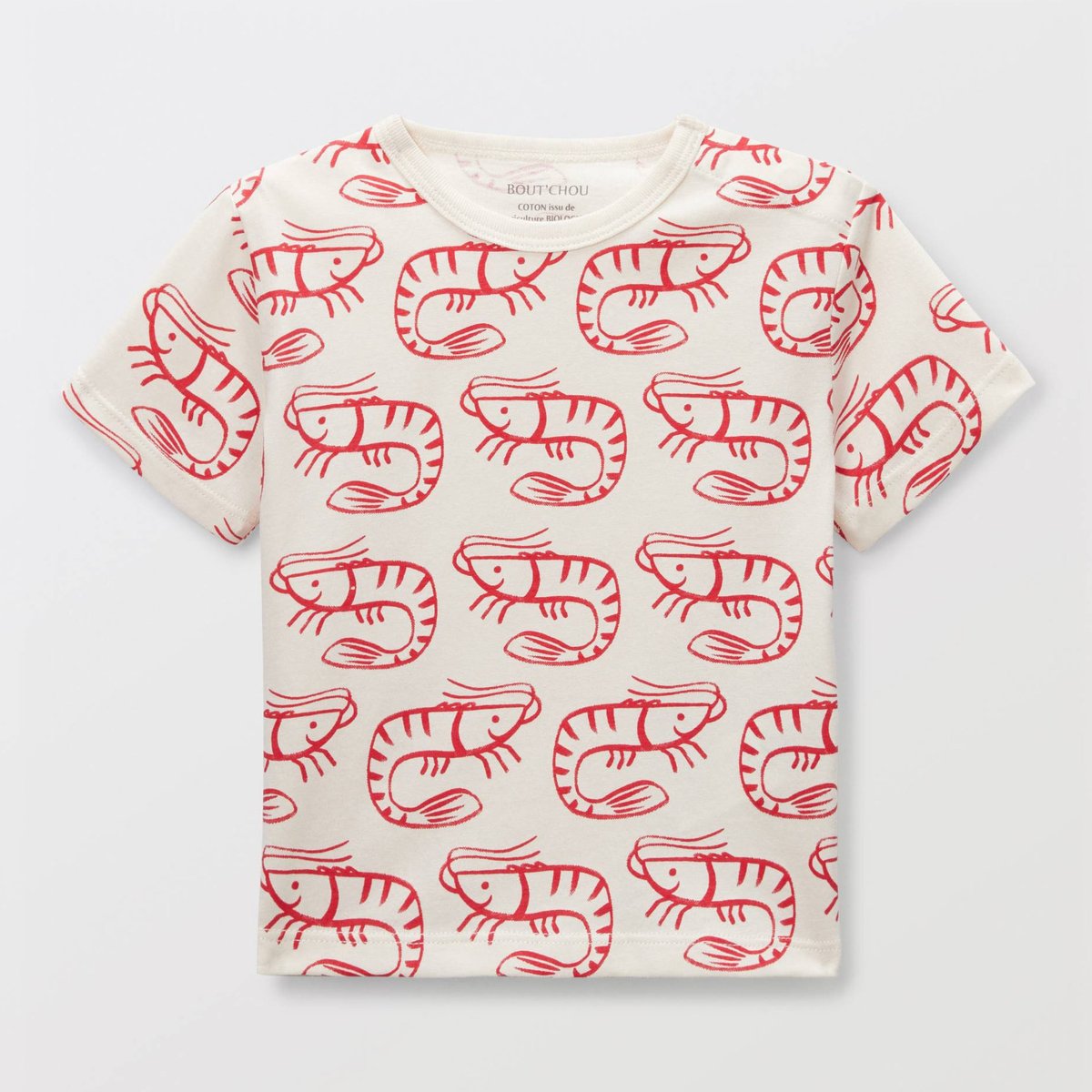T-shirt manches courtes imprimé en coton BIO GOTS eclat, BOUT'CHOU