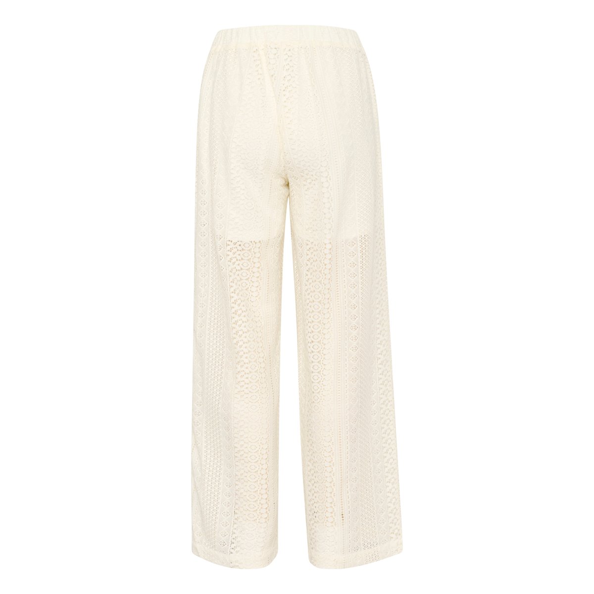 Pantalon casual blanc marshmallow, CREAM