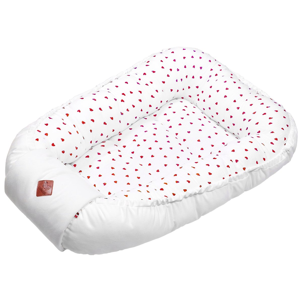 Cocon nid bébé matelassé réducteur de lit LOVIO rouge, SEVIRA KIDS