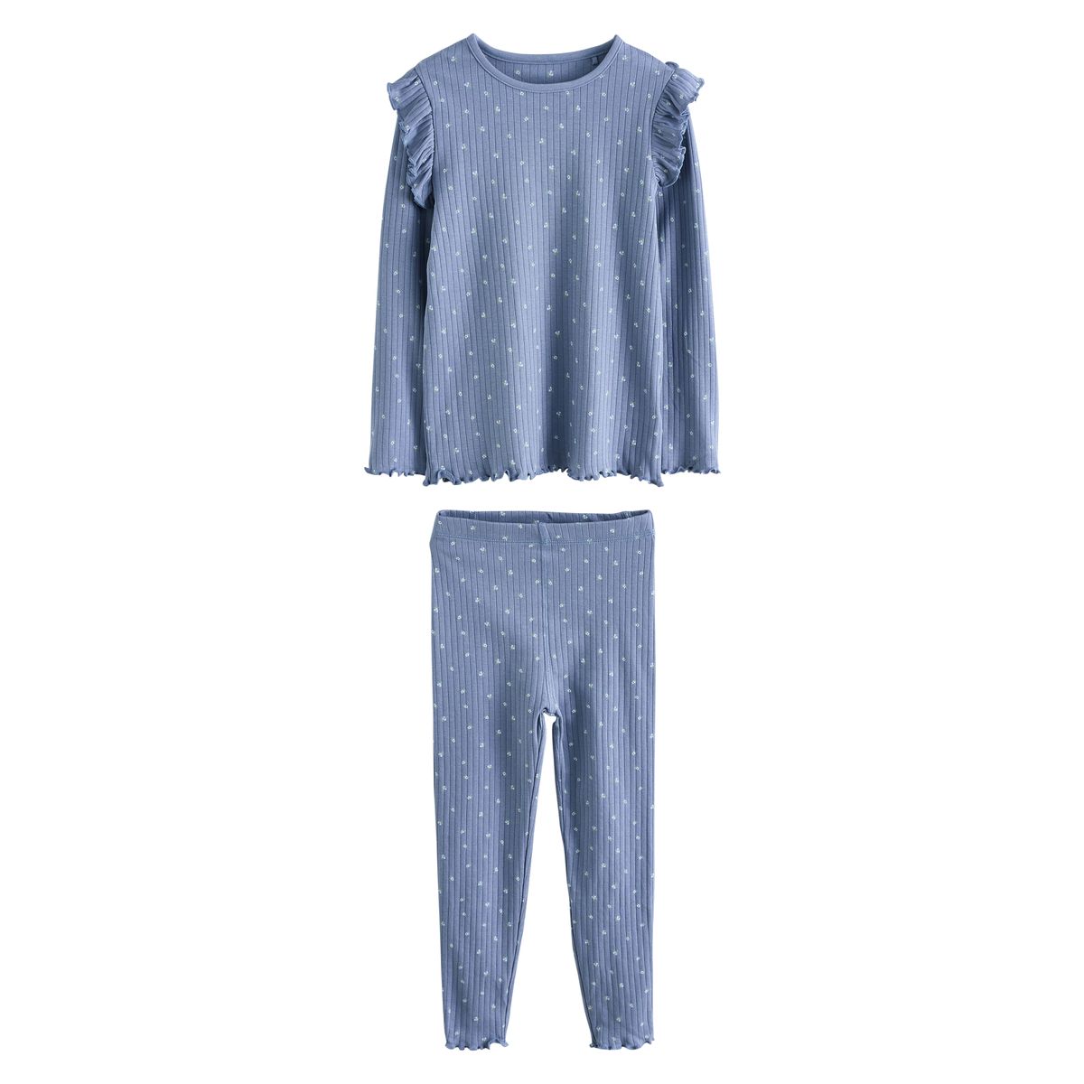 Pyjama douillet côtelé , lot de 3 bleu/blanc, NEXT
