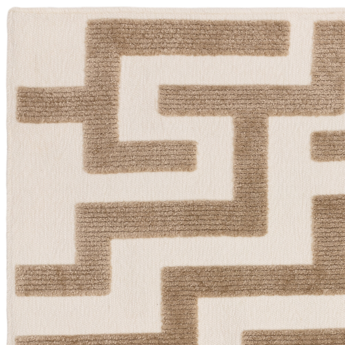 Plush Abstract Lines Rug natural, ÉDITÉ