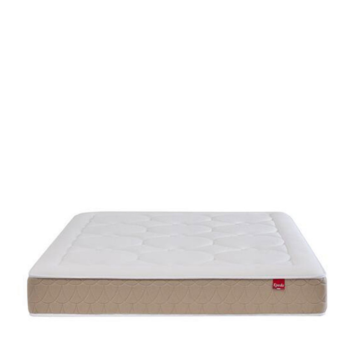 Matelas à ressorts et latex, accueil équilibré- CLEMAE 2 blanc, EPEDA