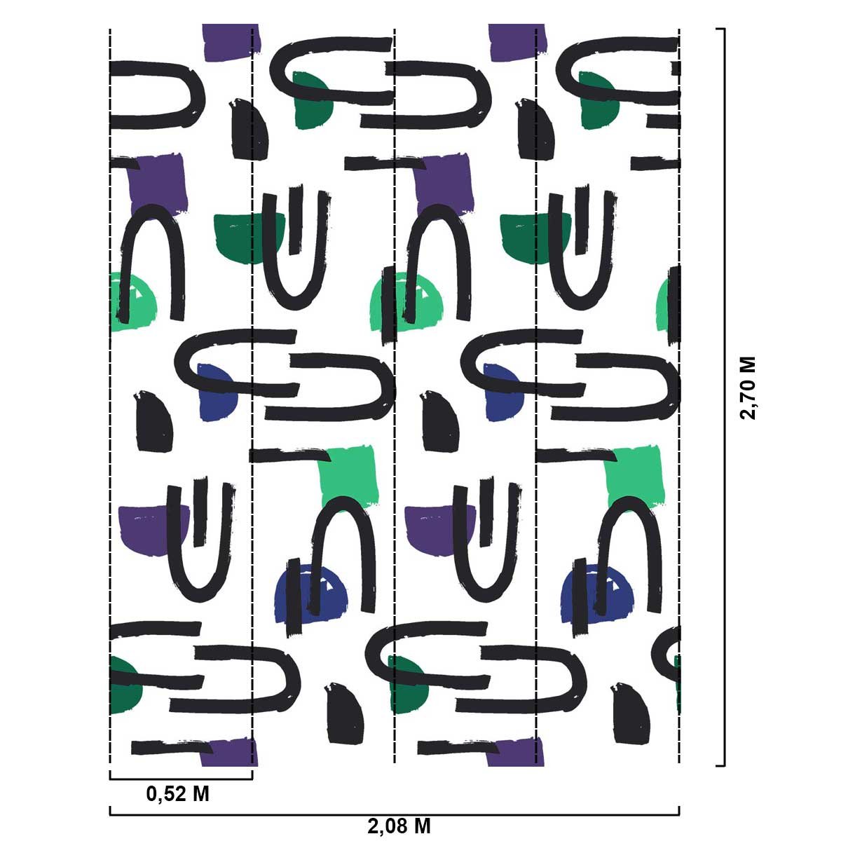 Papier peint trombone grafik intissé, HEXOA