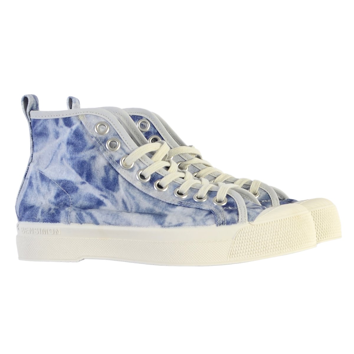 Basket à lacet Stella Tie Dye indigo, BENSIMON.