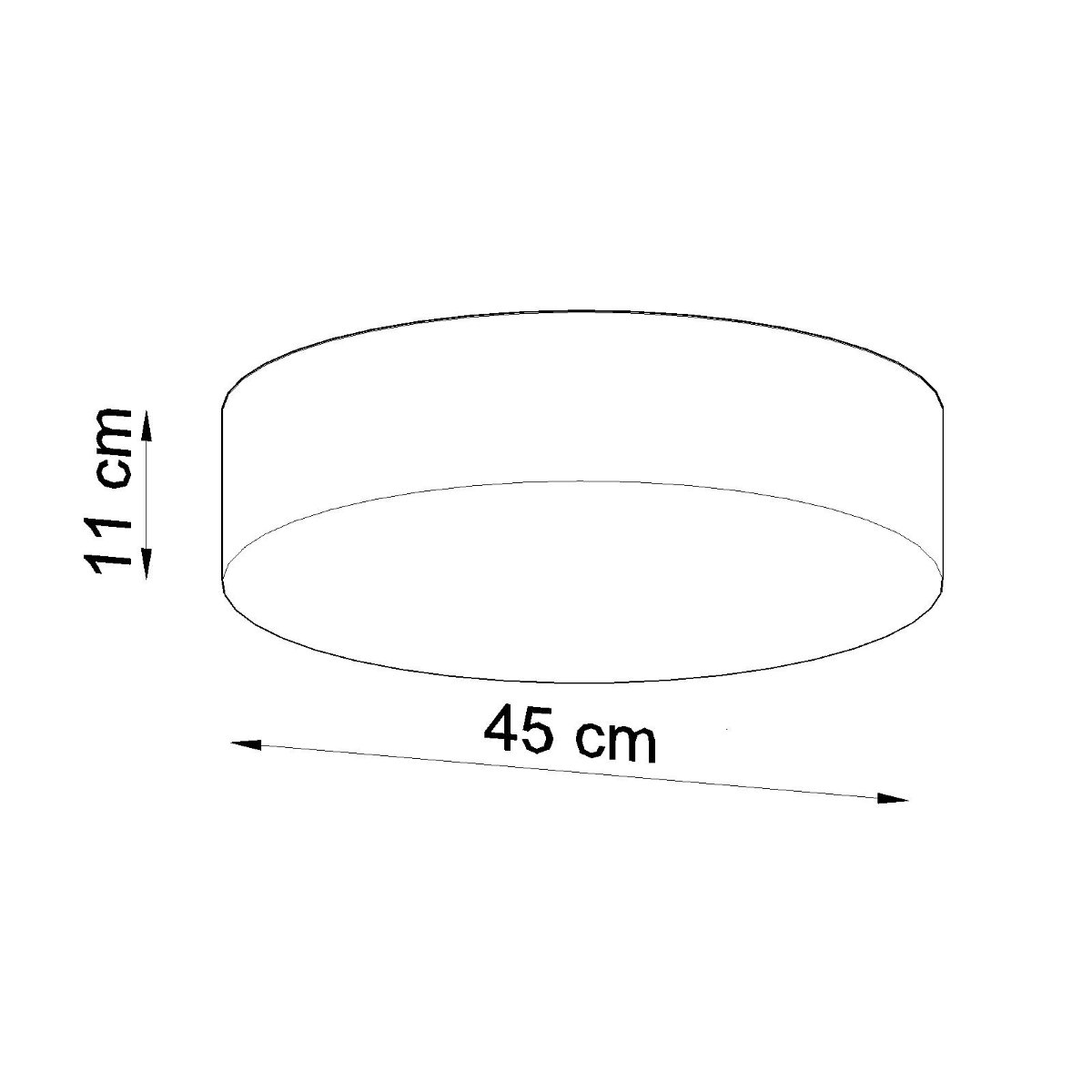 Plafonnier PVC Noir E27 3 Arena noir, EDEN