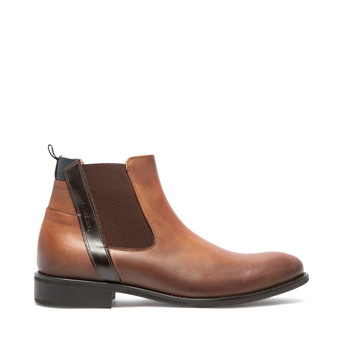 Chelsea boots cuir PRESENCE cognac+marron+marine, REDSKINS