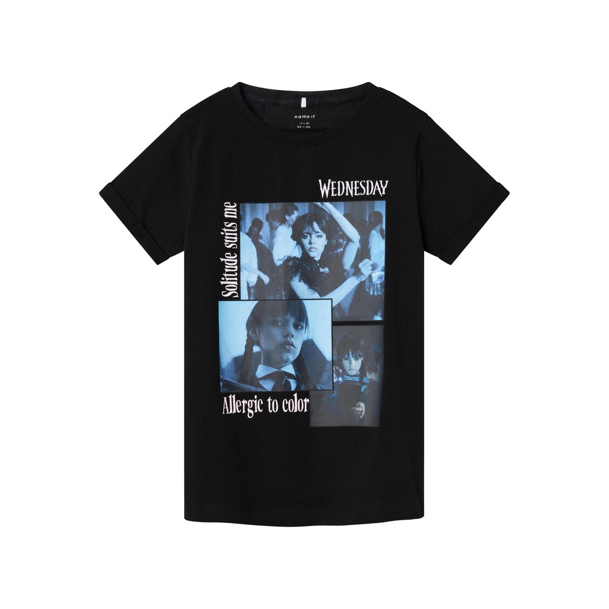 T-Shirt Mercredi noir - black, NAME IT