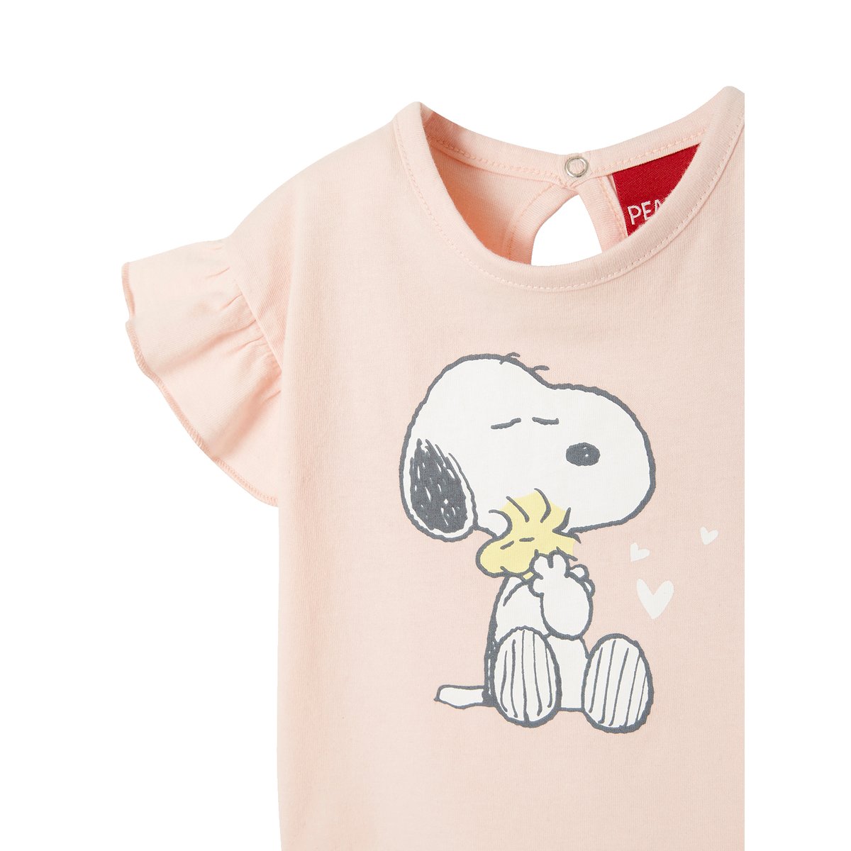 T-shirt Snoopy Peanuts rose anime placé, VERTBAUDET