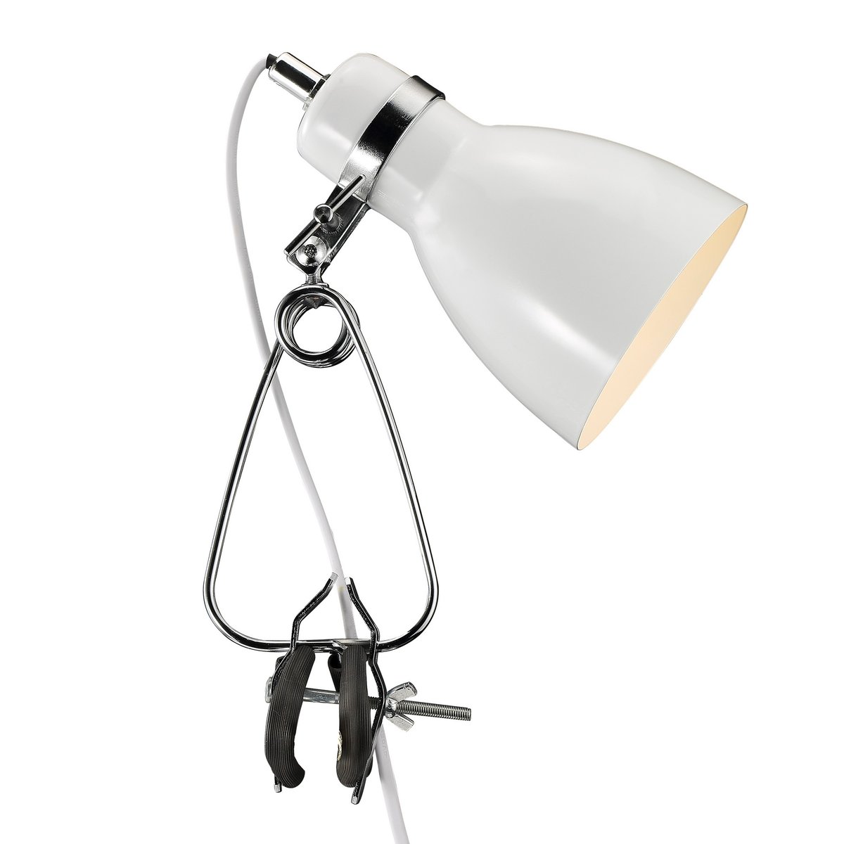 Luminaire à pince style classique en métal, CYCLONE blanc, NORDLUX