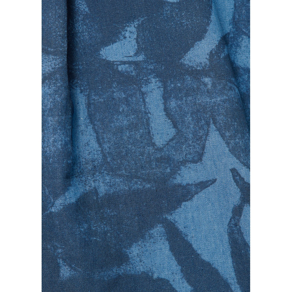 Chemise oversize imprimée navy/denim, HUMILITY