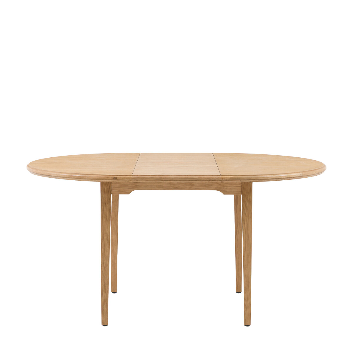 Harriet Oak Round Extending Dining Table light oak wood, SO'HOME