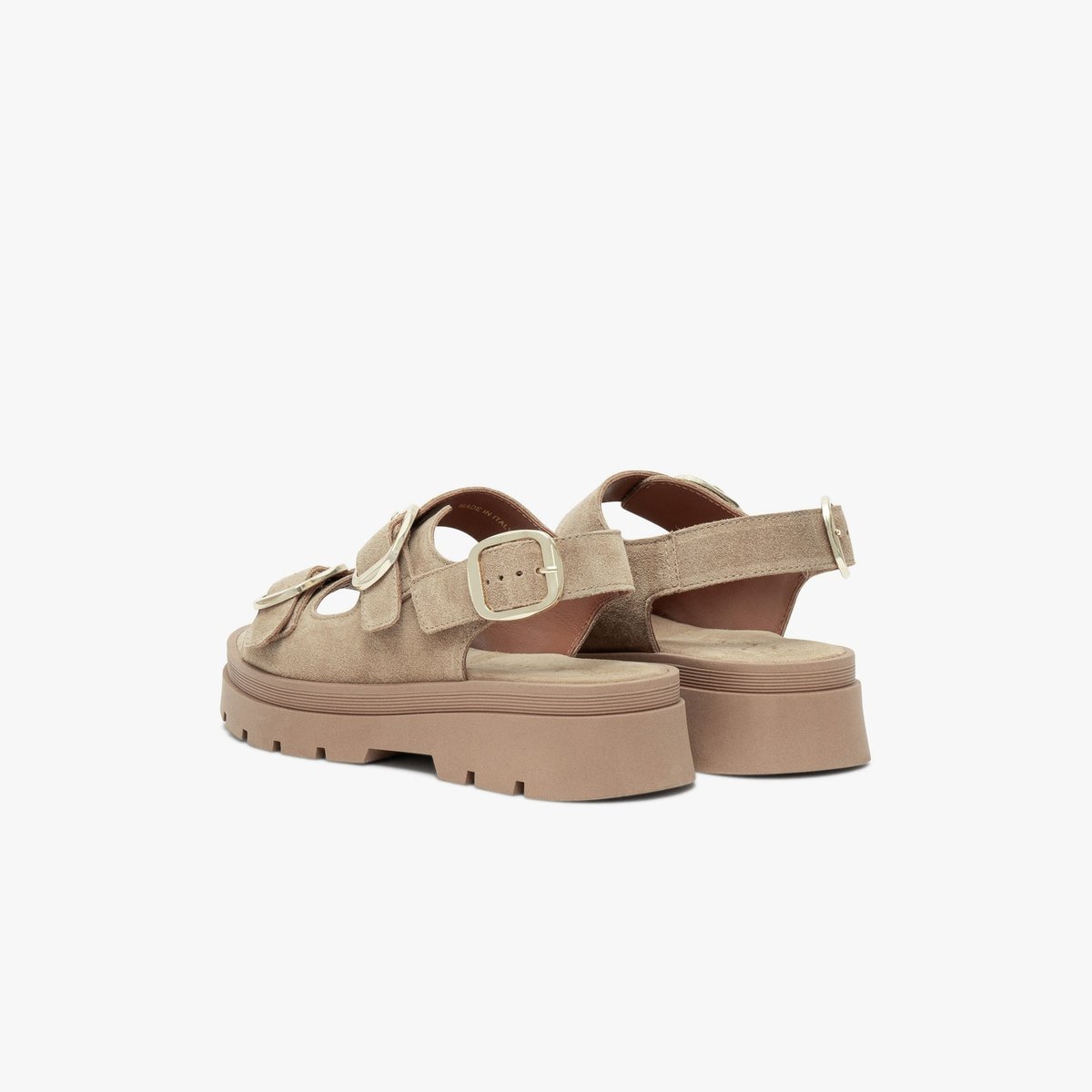 Sandale Plate en cuir JULIETA beige, BOCAGE