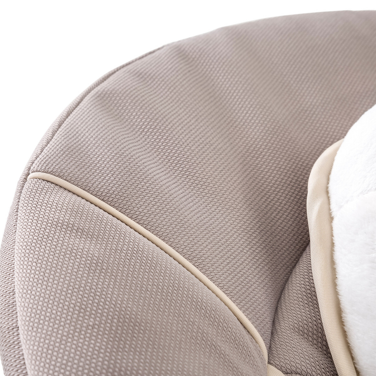 Transat balancelle pour chaise haute évolutive Alpha 2 en 1 marron beige, HAUCK