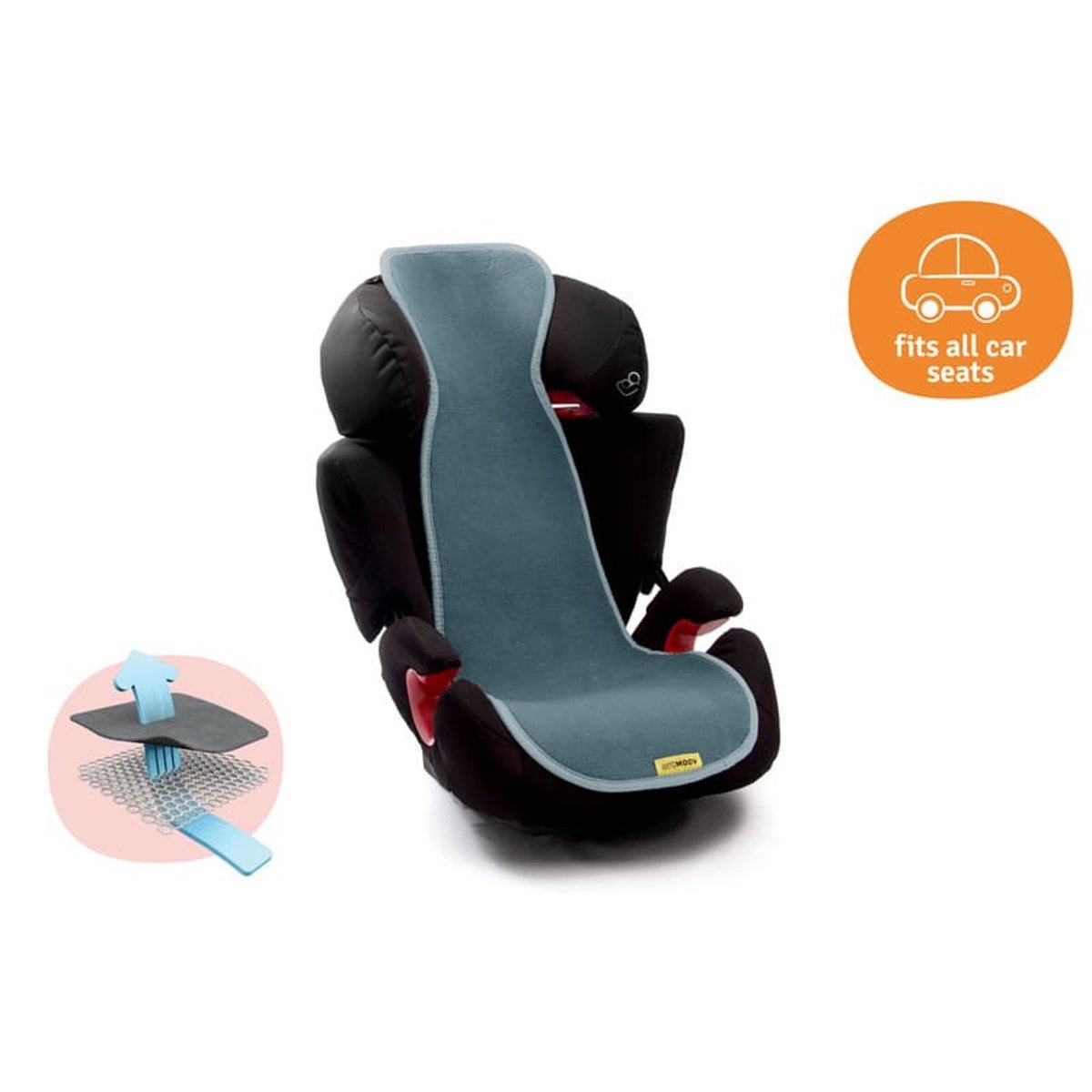 Housse Air Layer siège-auto groupe 2/3 et bouclier vert, AEROSLEEP
