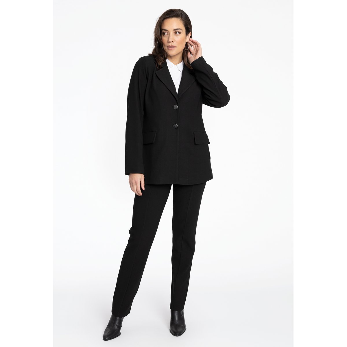 Pantalon Straight Fit noir, YOEK