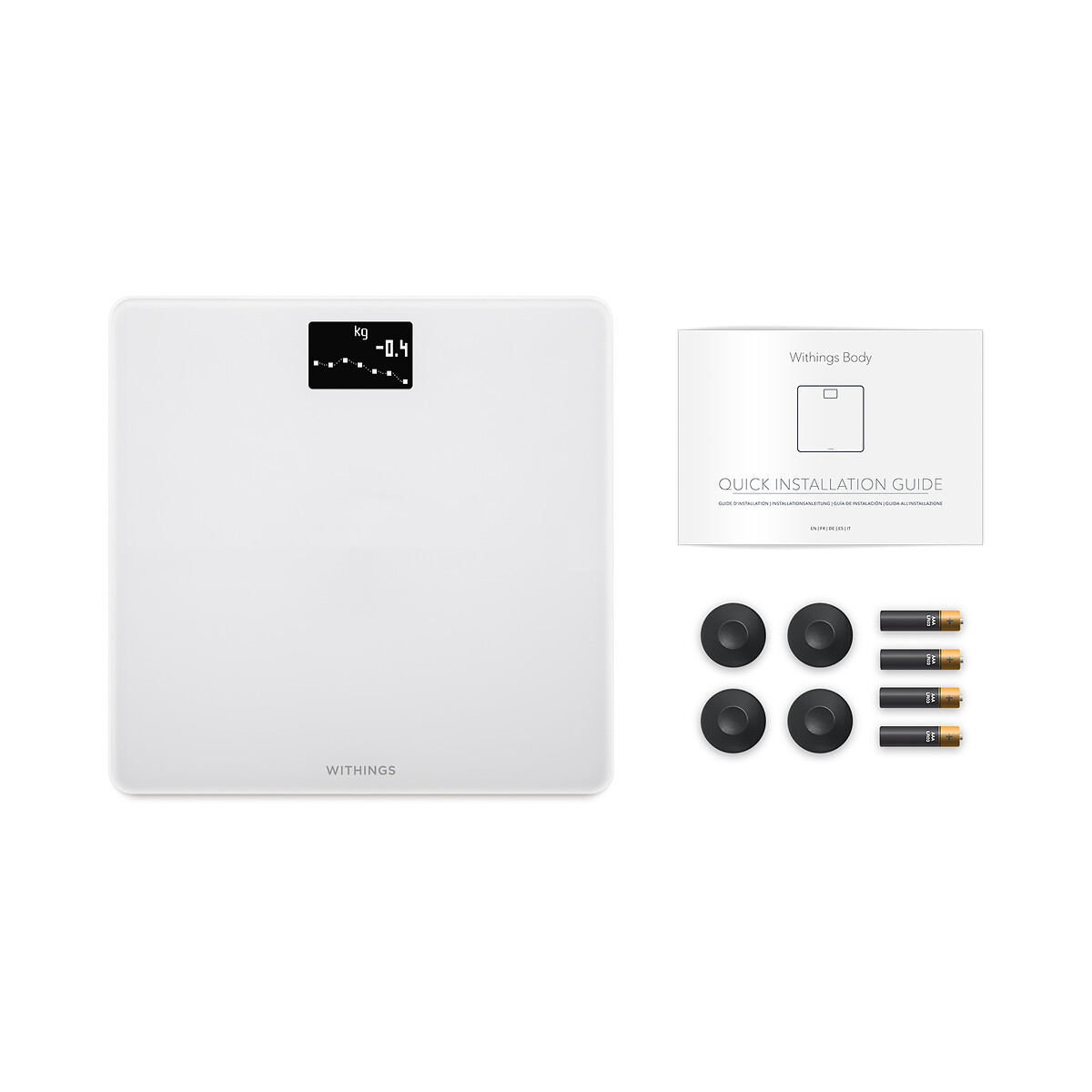 Pèse personne Wifi Body blanc, WITHINGS