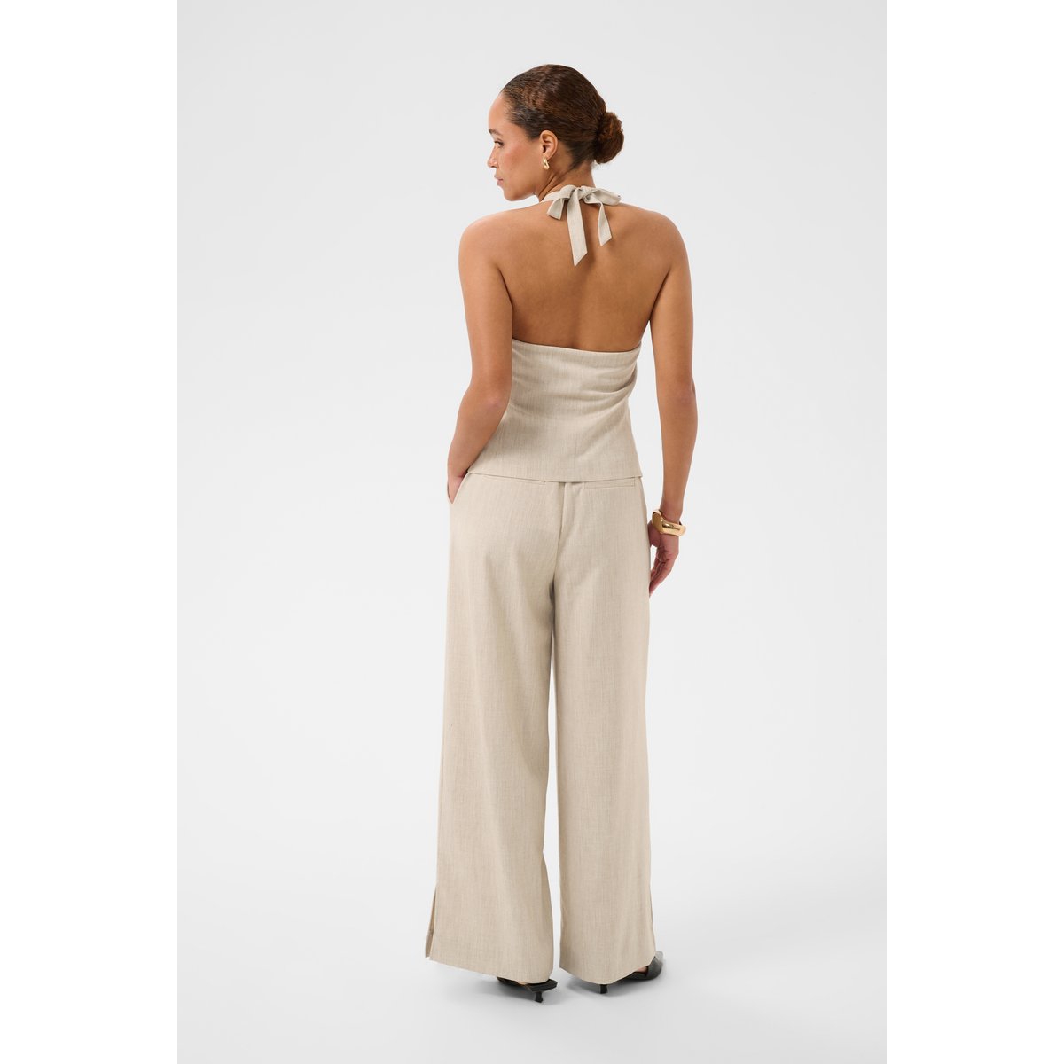 Chemise en jean beige feather grey melange, KAFFE