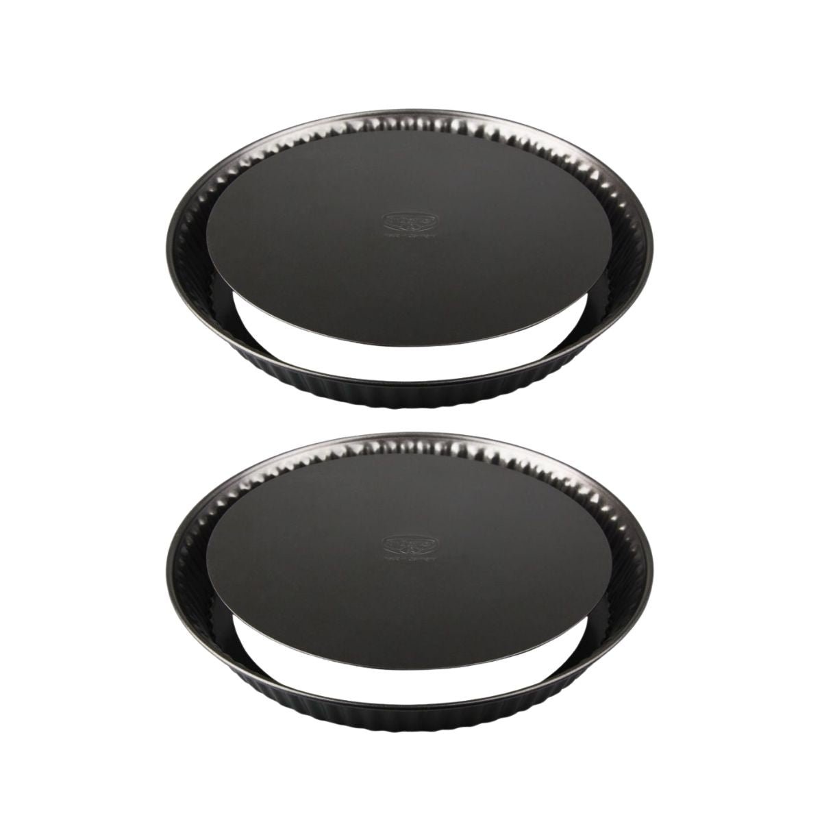 Lot de 2 moules à gâteaux 27,5/27,5 cm en acier TRADITION noir, DR OETKER