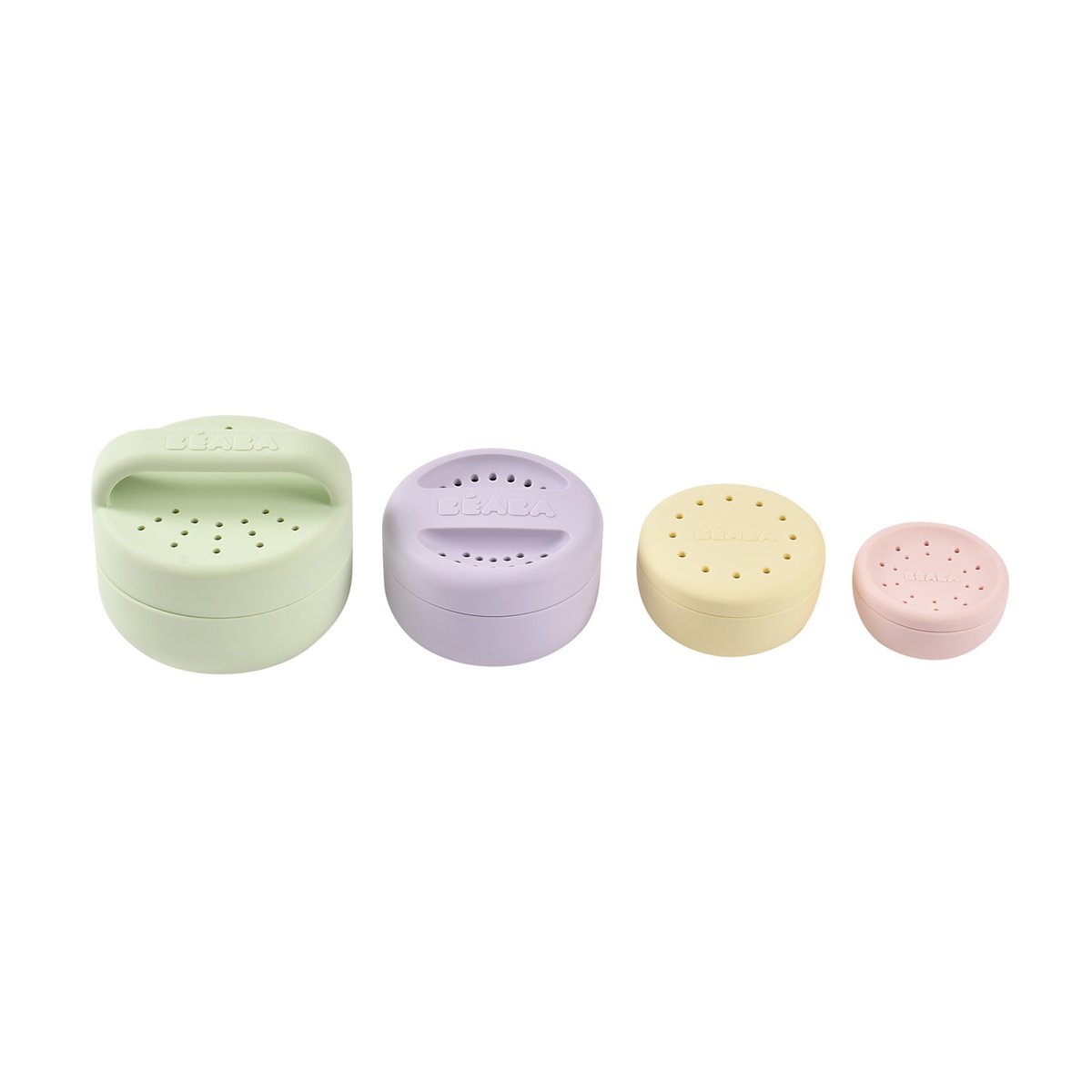 Jouets de bain bébé en silicone menthe, BEABA