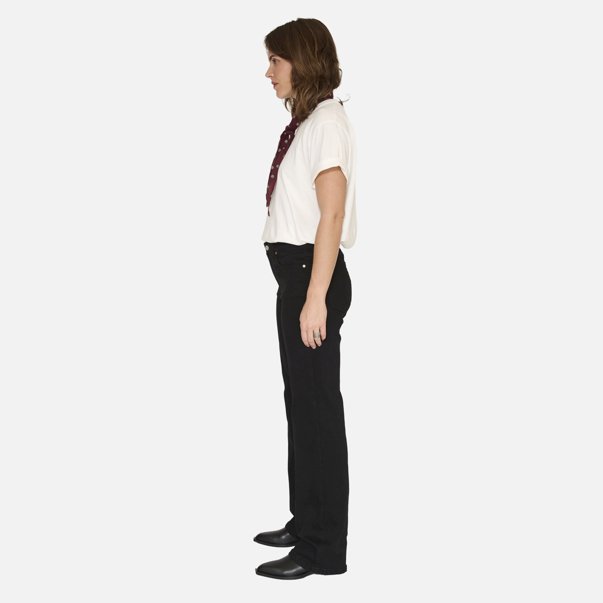Jean THE MERCURY POWER STRETCH black - rinse wash, MKT STUDIO