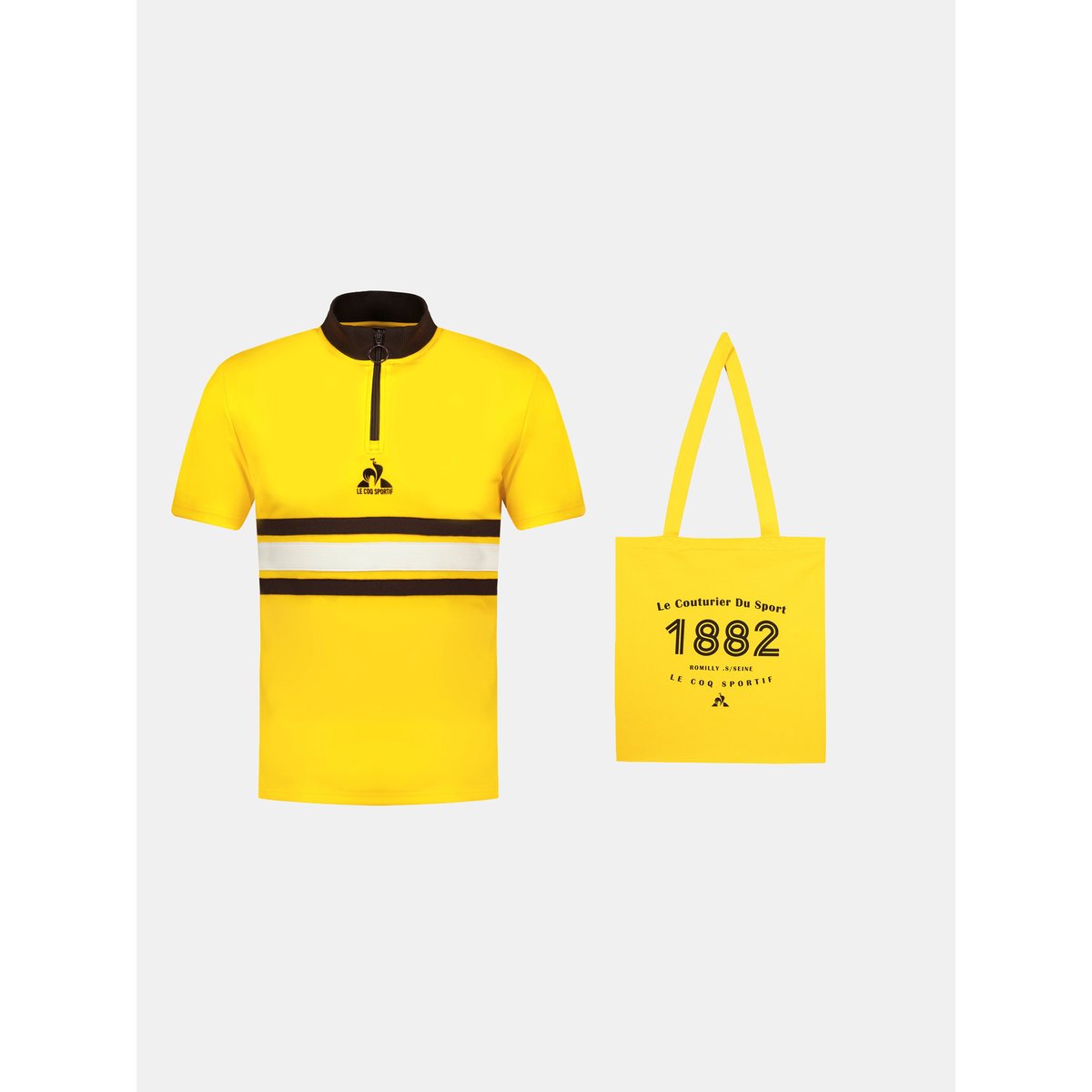 Maillot Unisexe Héritage amber yellow, LE COQ SPORTIF