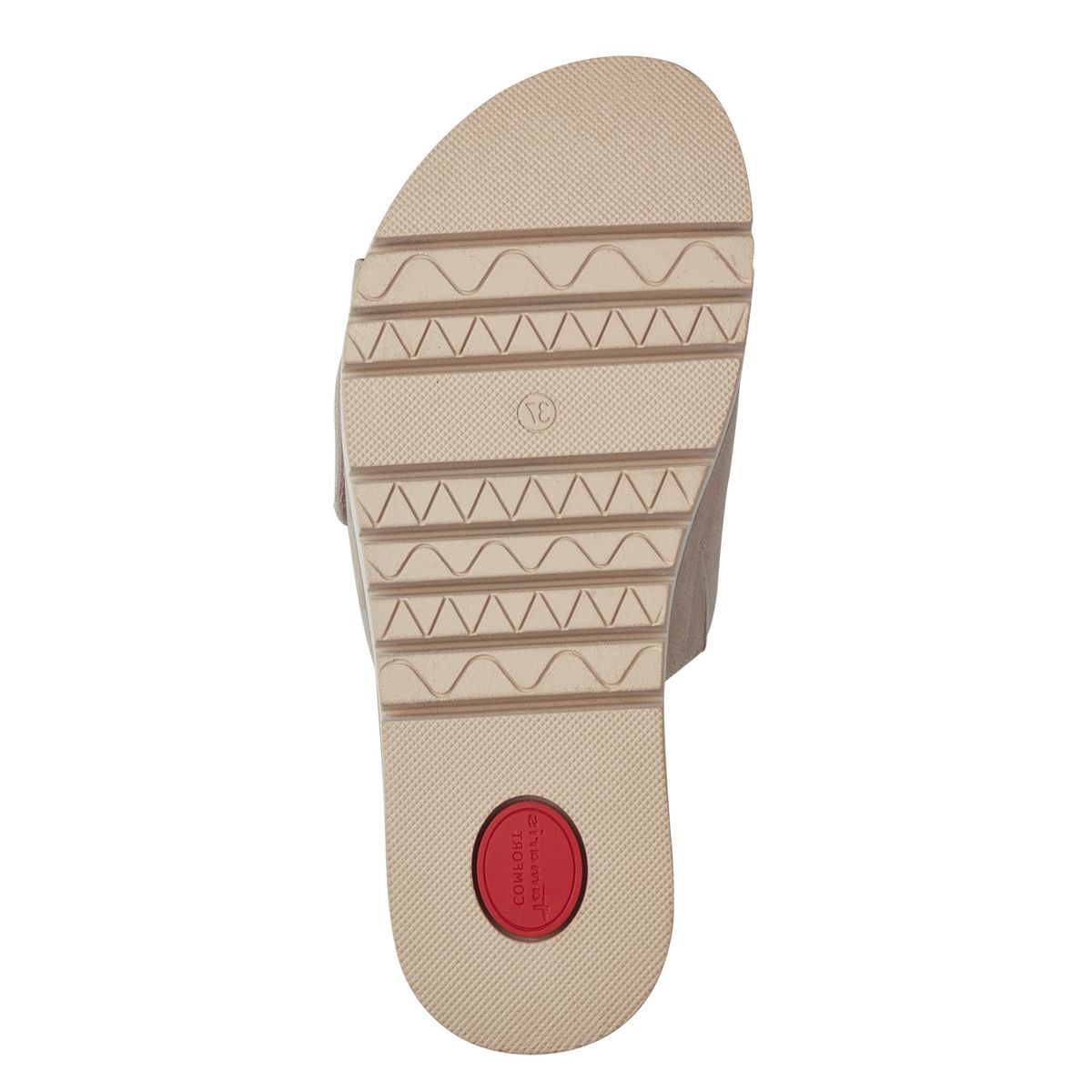 Mule en cuir beige beige, TAMARIS