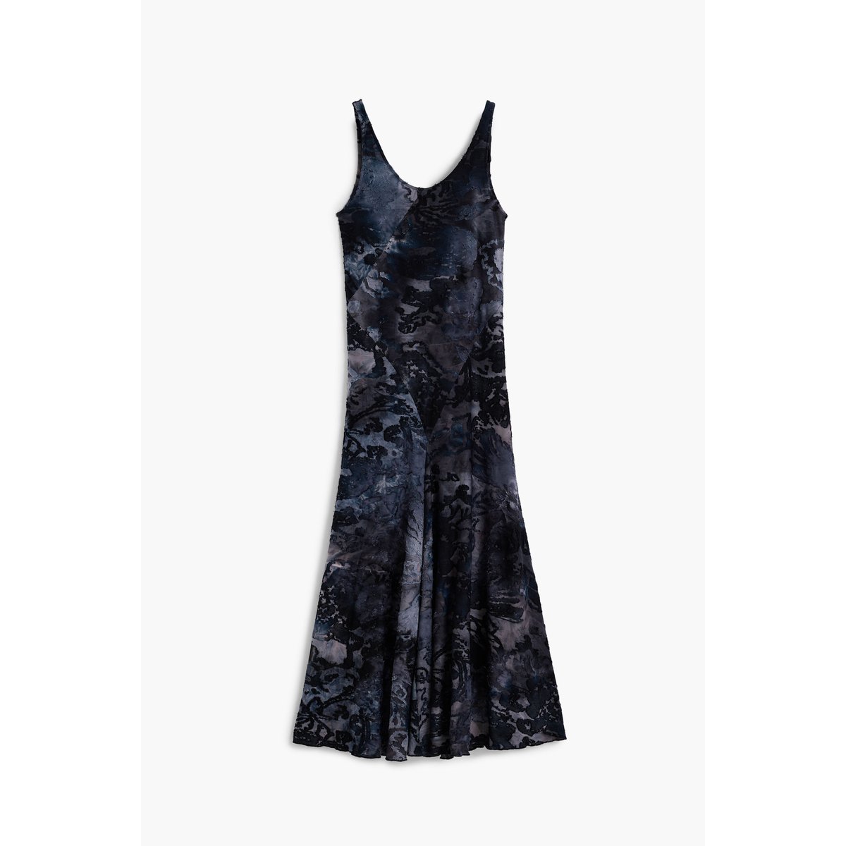 Robe à bretelles en maille bleu, DESIGUAL