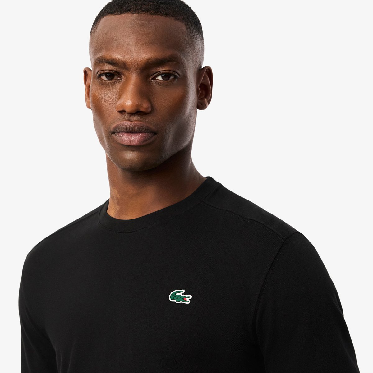 T-shirt Sport coton Ultra Dry noir-031, LACOSTE