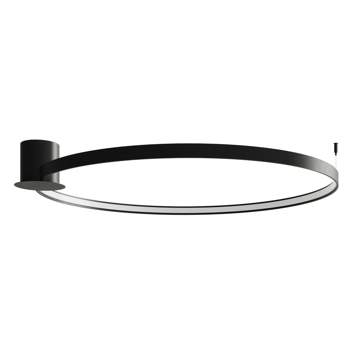 Plafonnier Aluminium Noir LED 1 Rio noir, EDEN