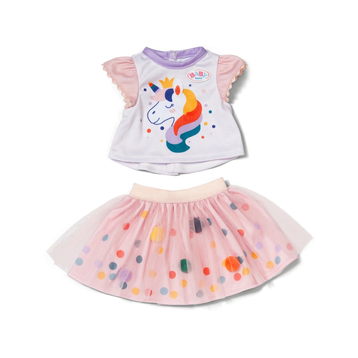Baby born Robe licorne avec tutu 43 cm multicolore, ZAPF CREATION