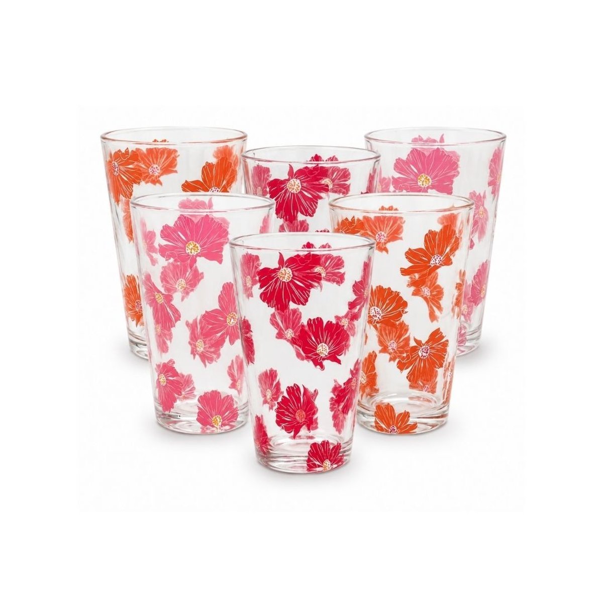 Set de 6 verres, OPHELIA rose, ARTIME