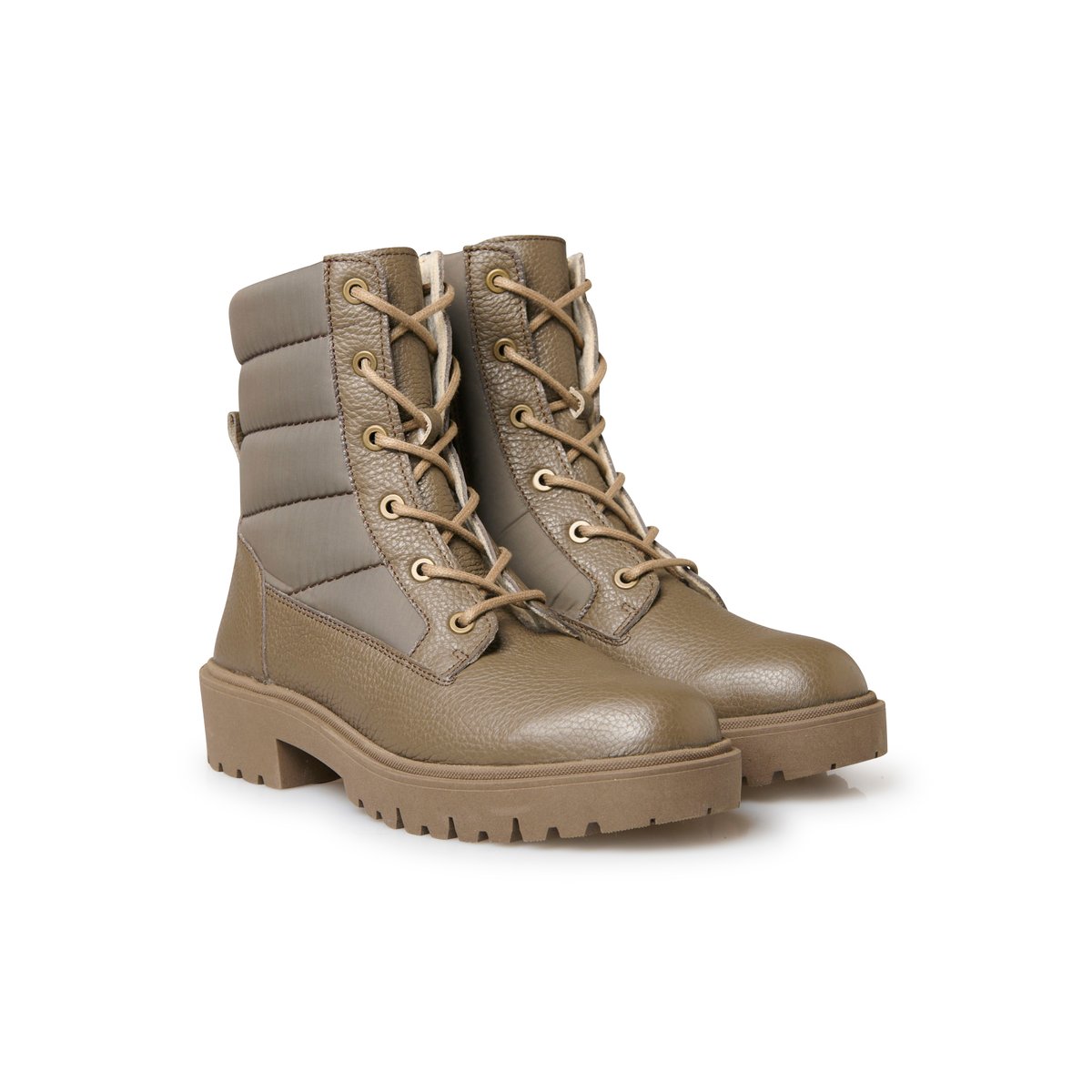 Boots zippées semelle amovible beige, PEDICONFORT