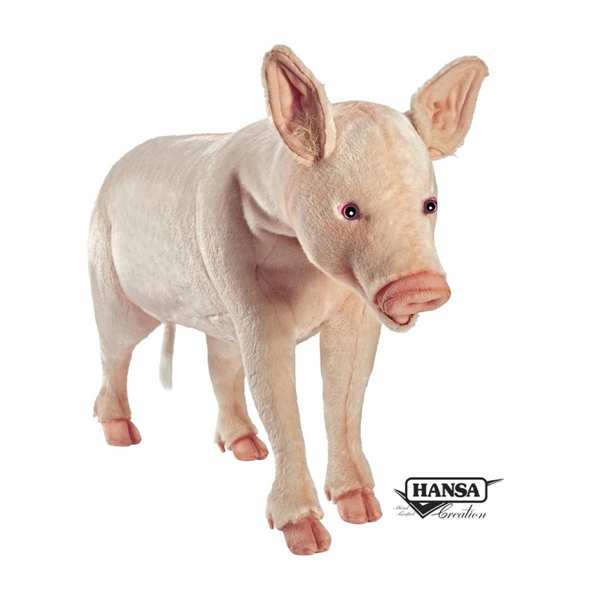 Hansa peluche geante Cochon 106cmL couleur unique, HANSA