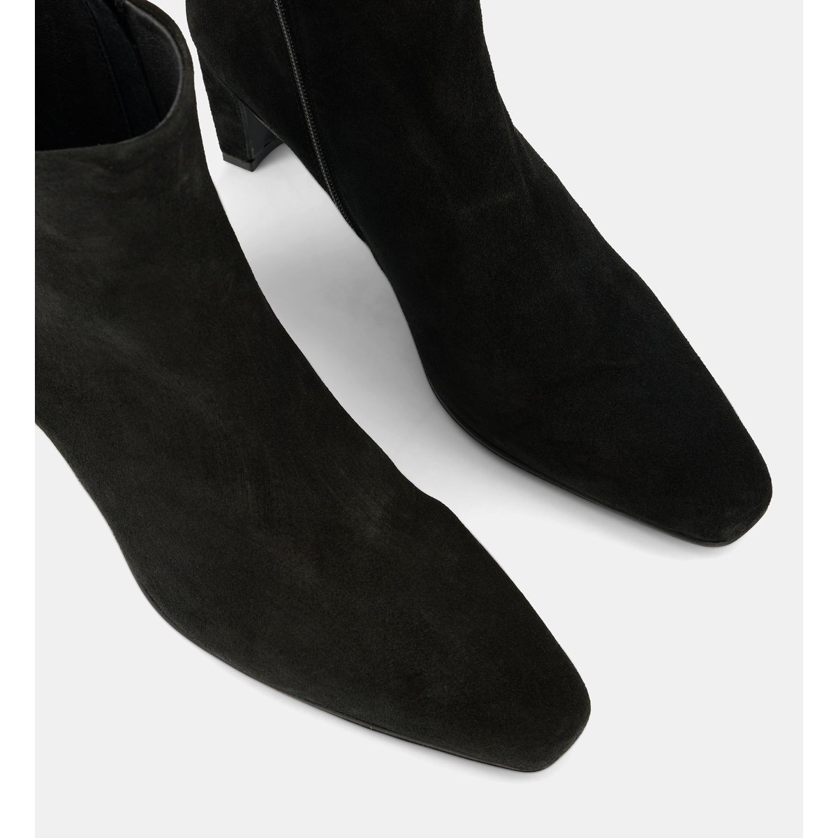 Bottines affinées cacilie cuir velours noir, GALERIES LAFAYETTE