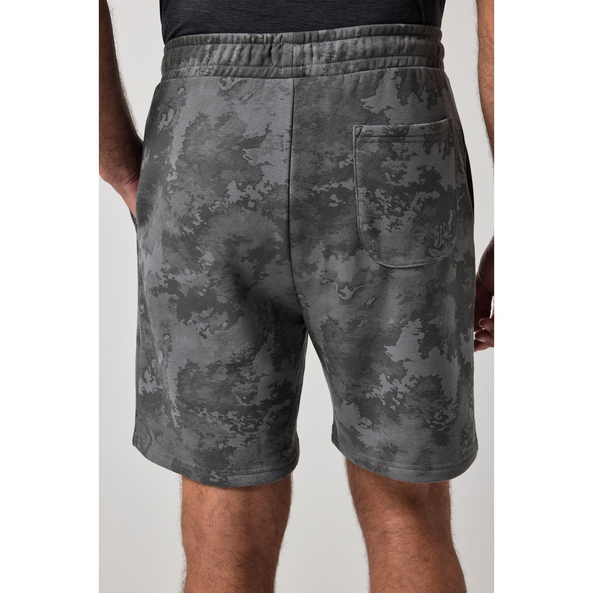 Bermuda en molleton, taille élastique anthracite, JP1880