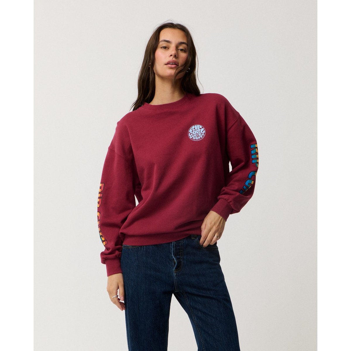 Sweat SG HERITAGE OVERSIZED plum, RIP CURL
