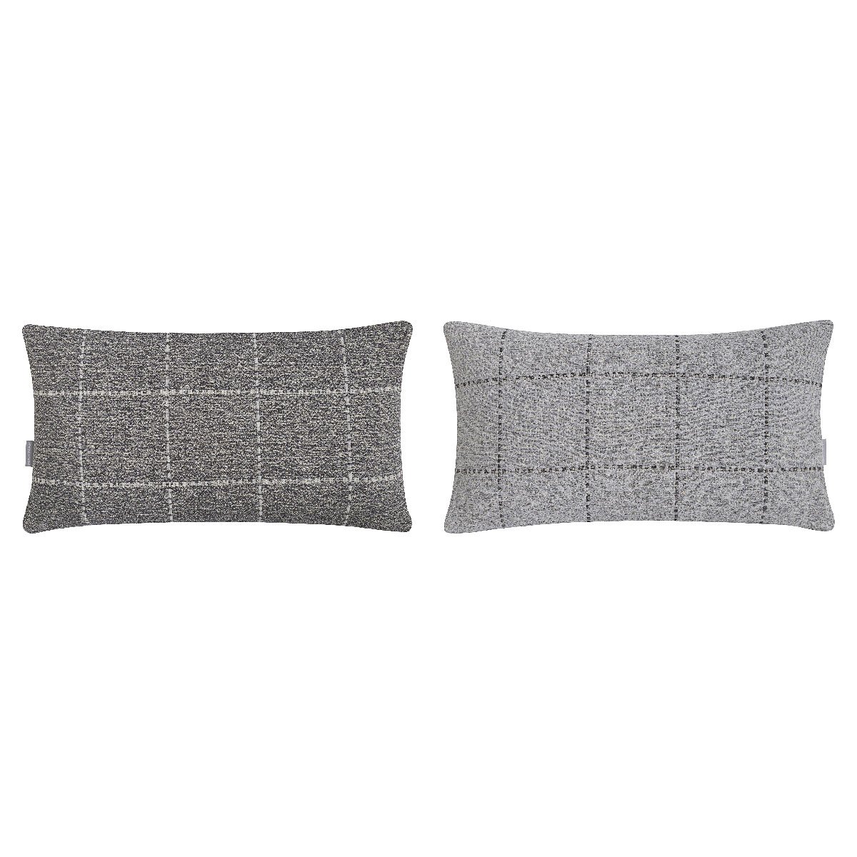Lot de 2 housses de coussin MARNE gris, NAF NAF HOME