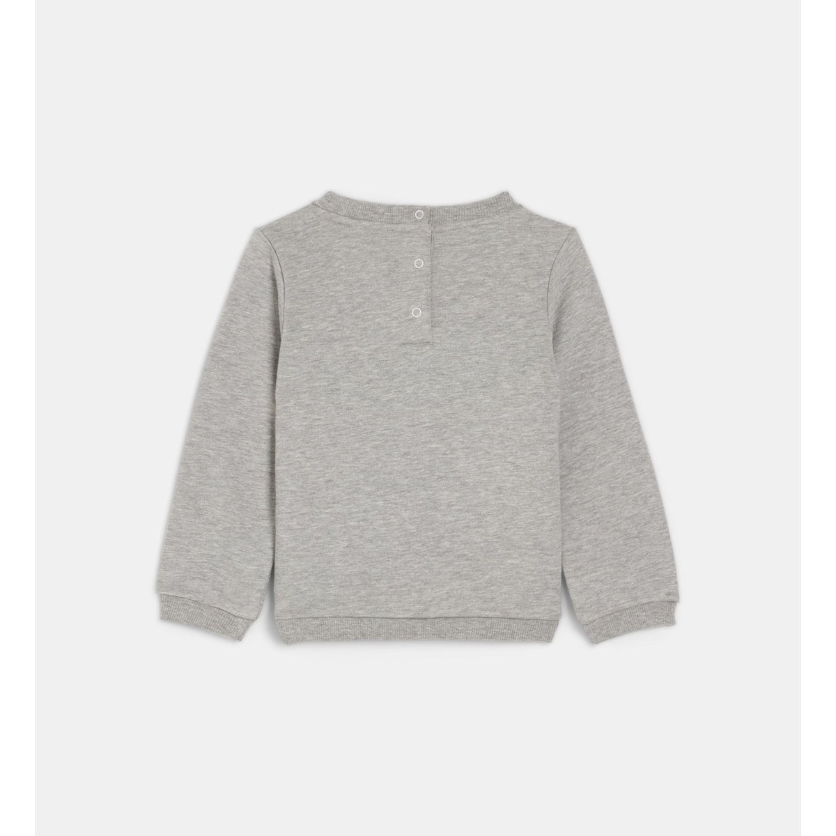 Sweat droit tachloe coton gris clair, CADET ROUSSELLE