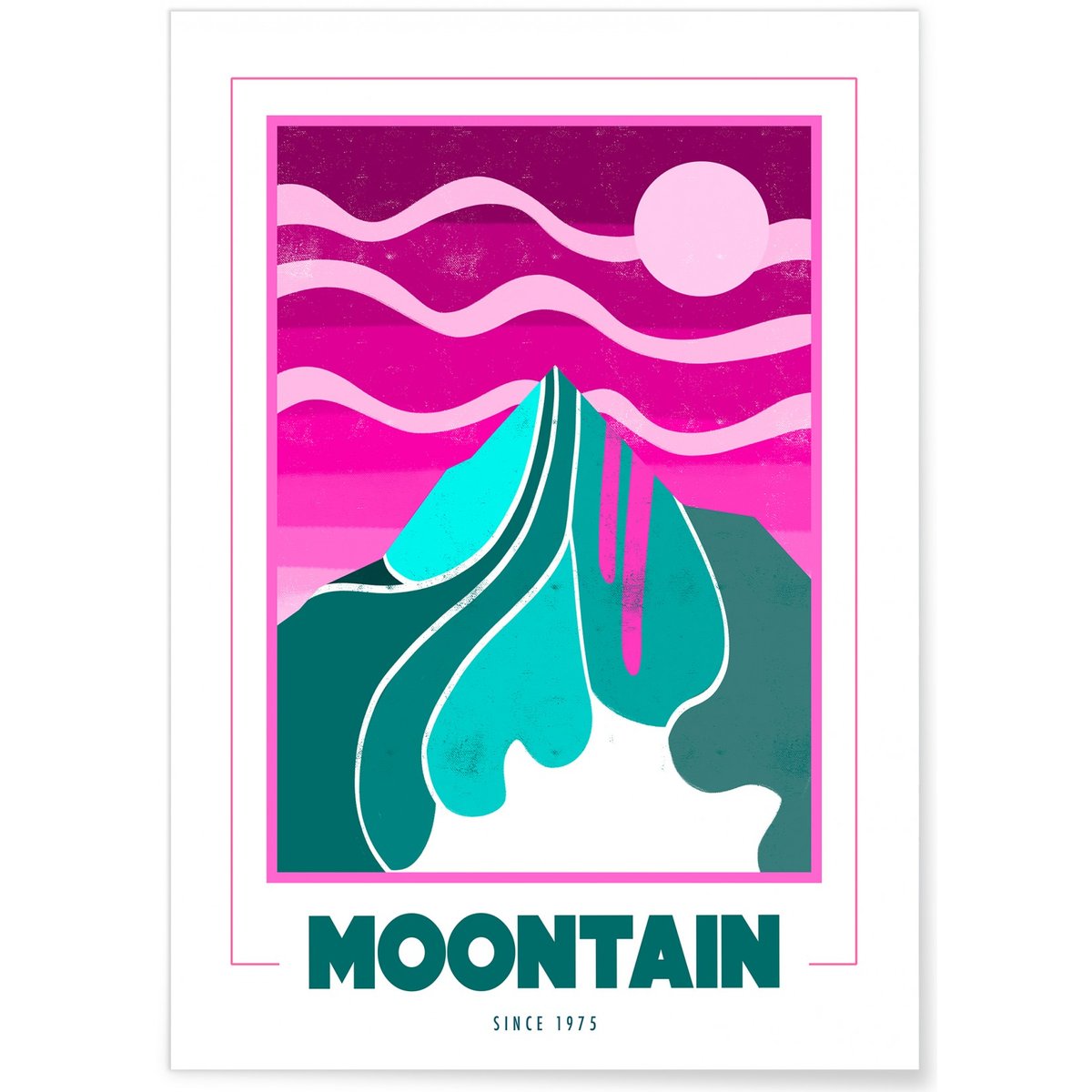 Affiche Moontain blanc, L'AFFICHERIE