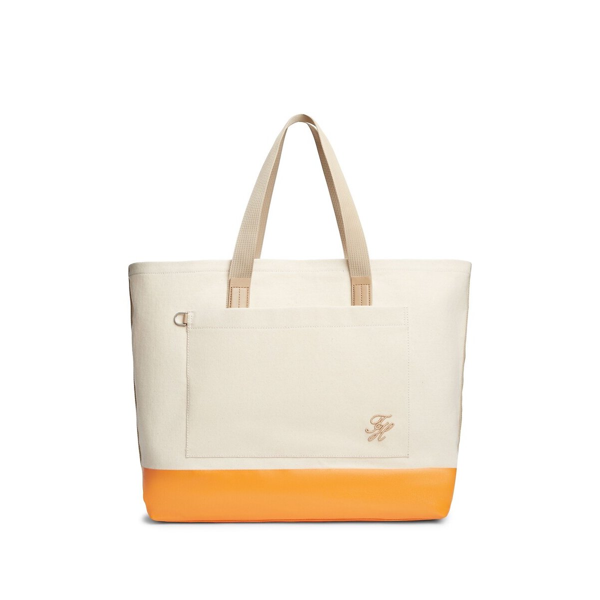 Sac tote bag en toile, TH SUMMER CANVAS beige, TOMMY HILFIGER