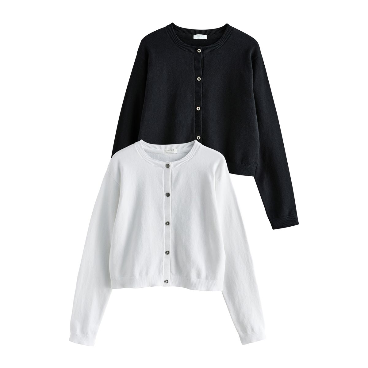 Cardigan, lot de 2 noir/blanc, NEXT