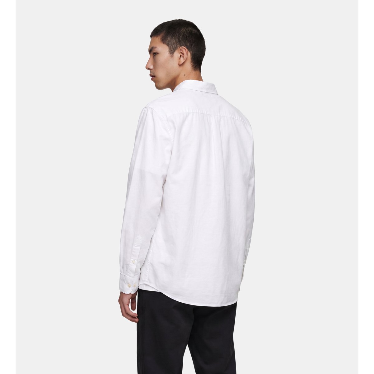 Chemise sixford droite en coton blanc, GALERIES LAFAYETTE
