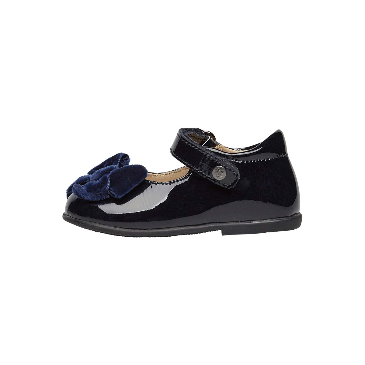 Ballerines en vernis ARABESQUE marine, NATURINO