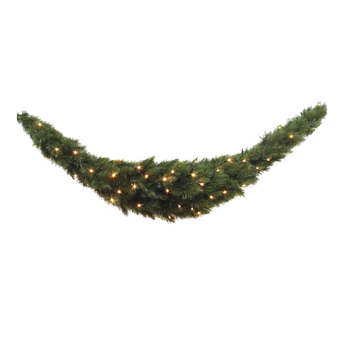 Guirlande de Noël courbée avec LED FOREST FROSTED vert, TRIUMPH TREE