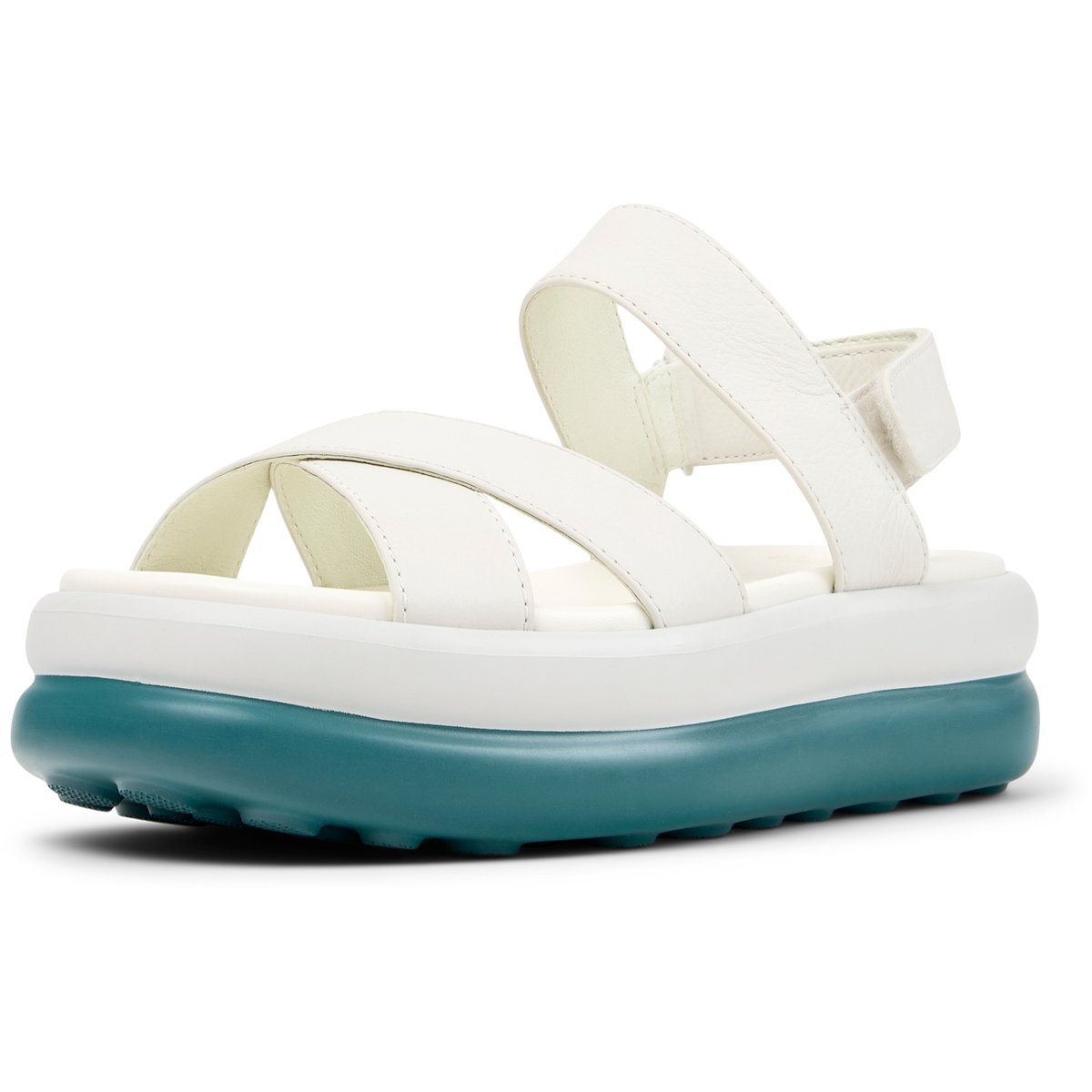 Sandales Cuir PELOTAS FLOTA UP blanc naturel, CAMPER