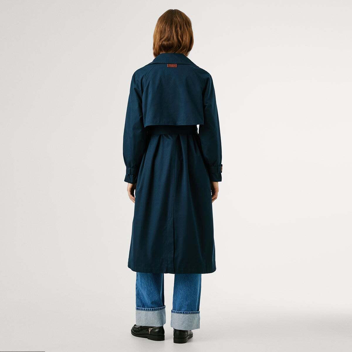 Trench-Coat Long Imperméable bleu dulwich, PEPE JEANS