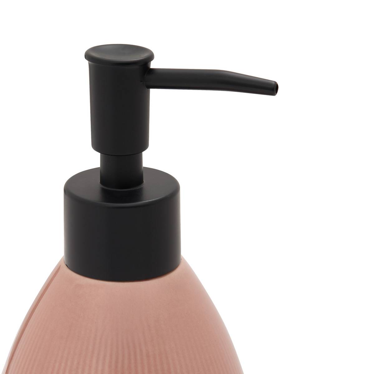 Distributeur de savon strié 850ml blanc, 5FIVE SIMPLY SMART