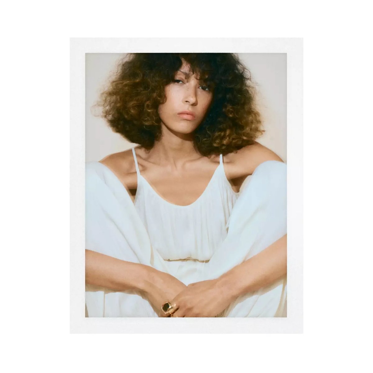 Combinaison bouffante avec ceinture blanc cassé, MANGO