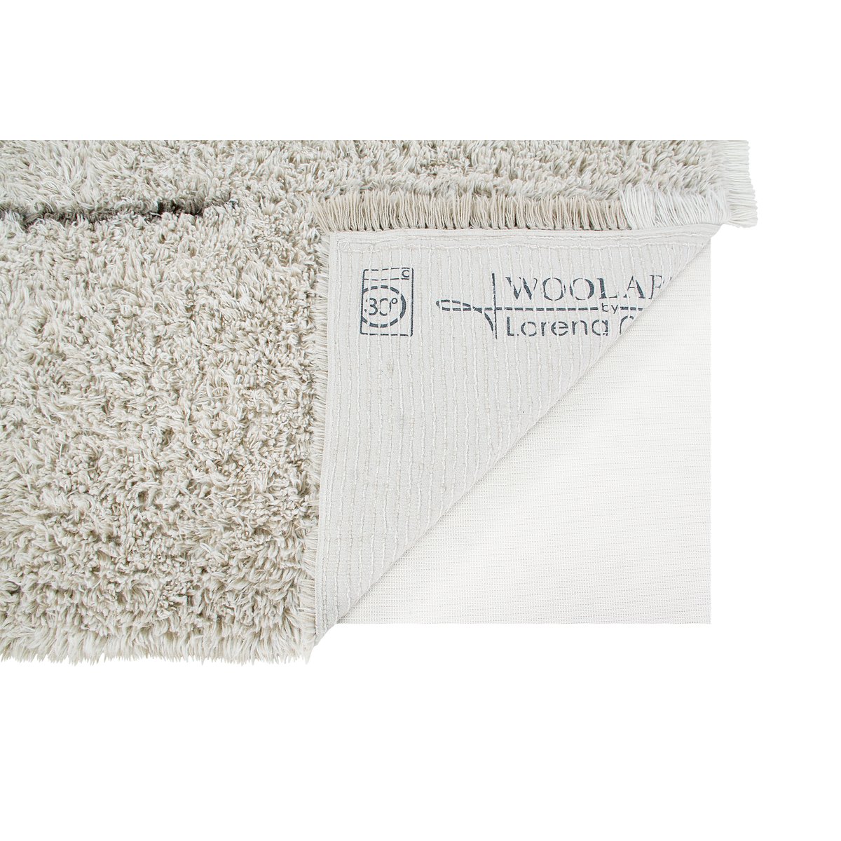 Tapis Lainable Rectangulaire Winter Calm FREE YOUR SOUL gris, LORENA CANALS
